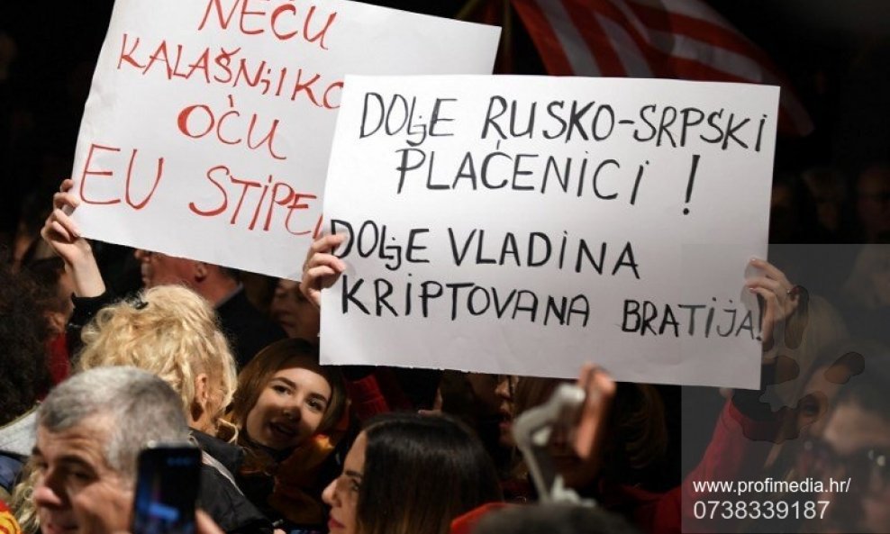 Prosvjed u Crnoj Gori