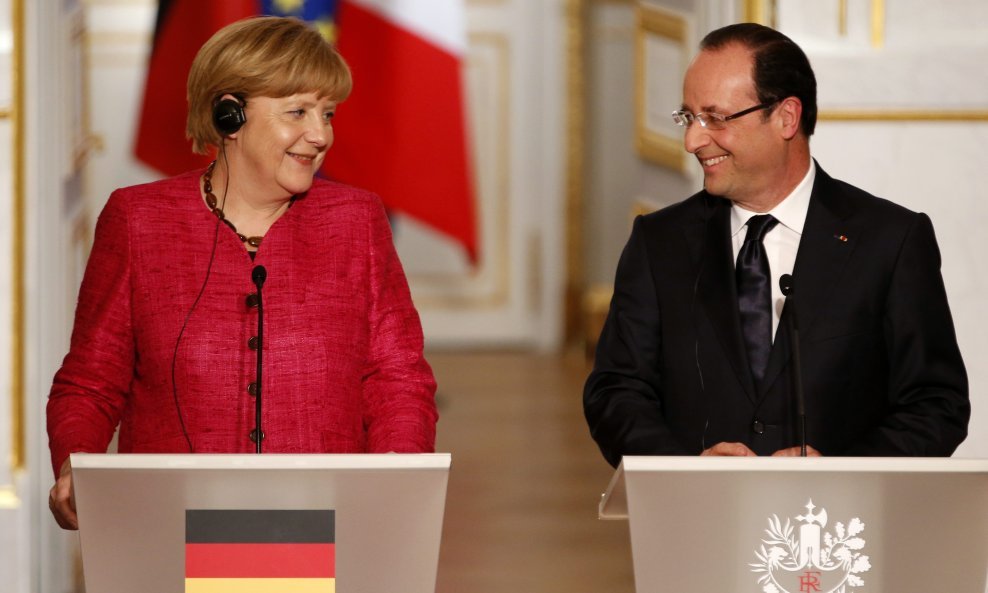 Angela Merkel i Francois Hollande