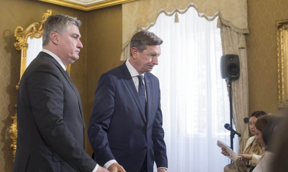Zoran Milanović i Borut Pahor na samitu summit Brdo - Brijuni, rujan 2022.
