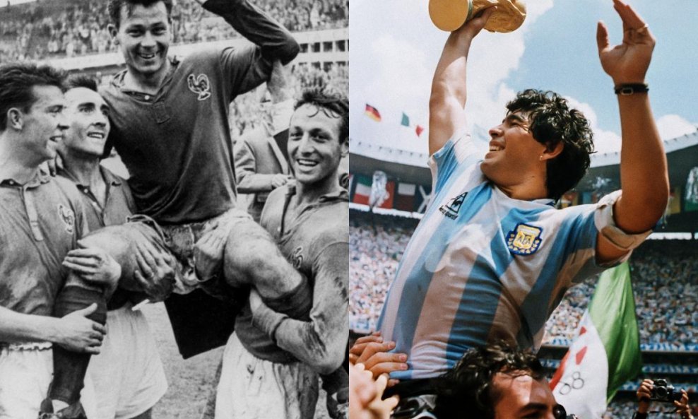 Just Fontaine i Diego Armando Maradona