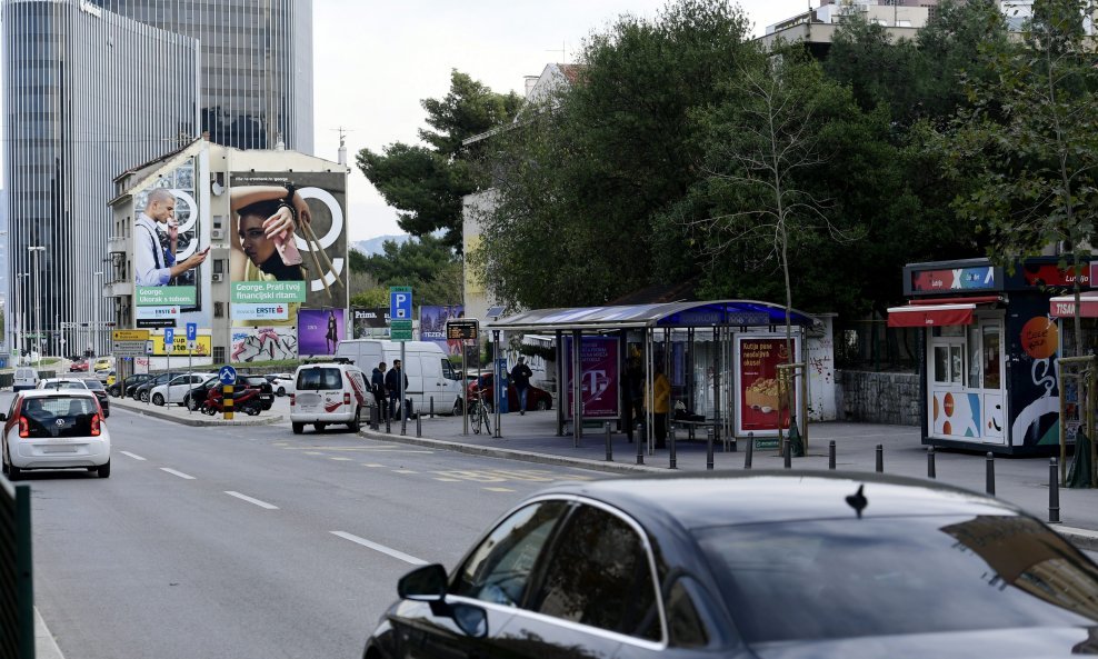 Mjesto na kojem je nepoznati vozač oborio prometnog policajca u Splitu