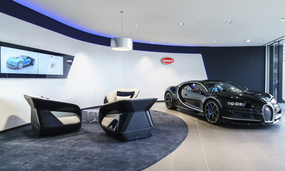 Novi izgled salona automobila Bugatti