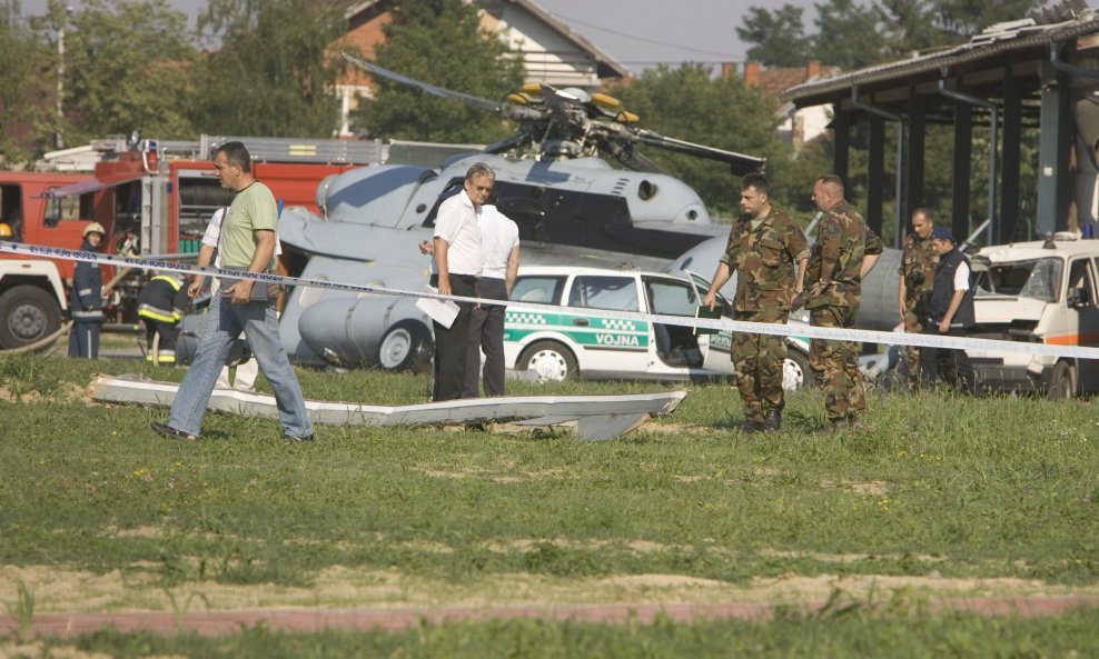 Pad vojnog helikoptera u Vukovaru 2007.