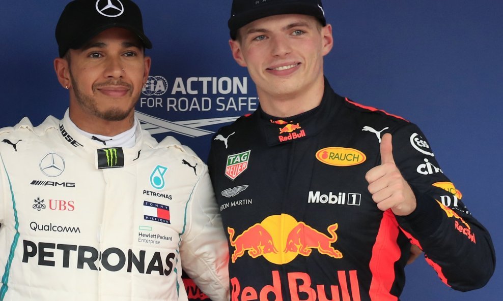 Lewis Hamilton i Max Verstappen