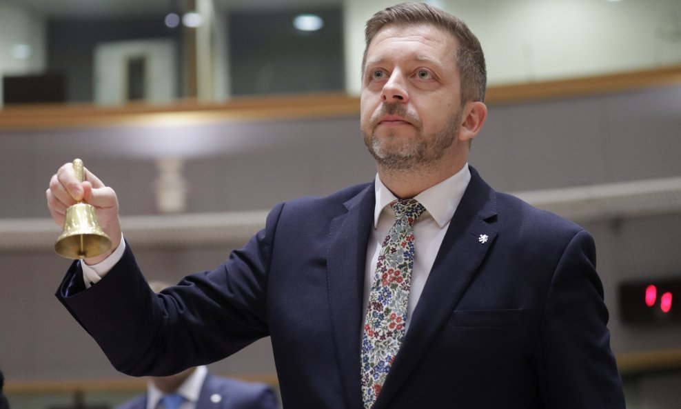Češki ministar unutrašnjih poslova Vit Rakušan predsjeda sastankom u Bruxellesu