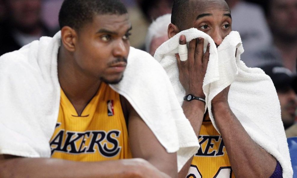 Andrew Bynum i Kobe Bryant (LA Lakers)