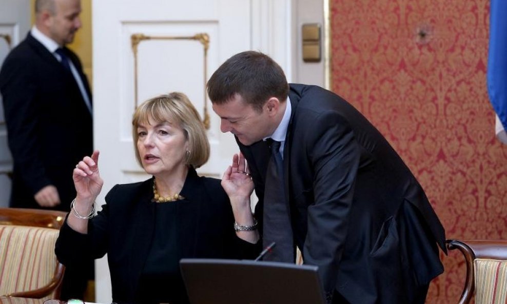 Vesna Pusić i Arsen Bauk