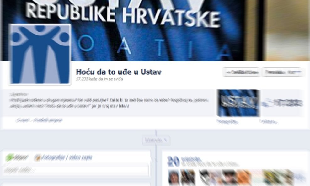 hoću da to uđe u ustav facebook stranica