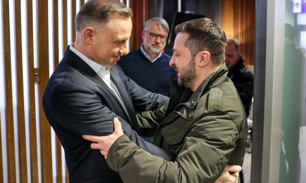 Andrzej Duda i Volodimir Zelenski