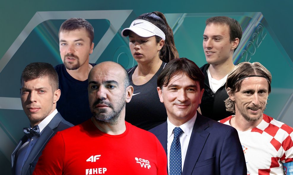 Kandidati za Vizionara godine u kategoriji sport (gornji red): Antonio Radić, Petra Marčinko, Luka Perković. Donji red: Marko Žuvela, Ivica Tucak, Zlatko Dalić i Luka Modrić
