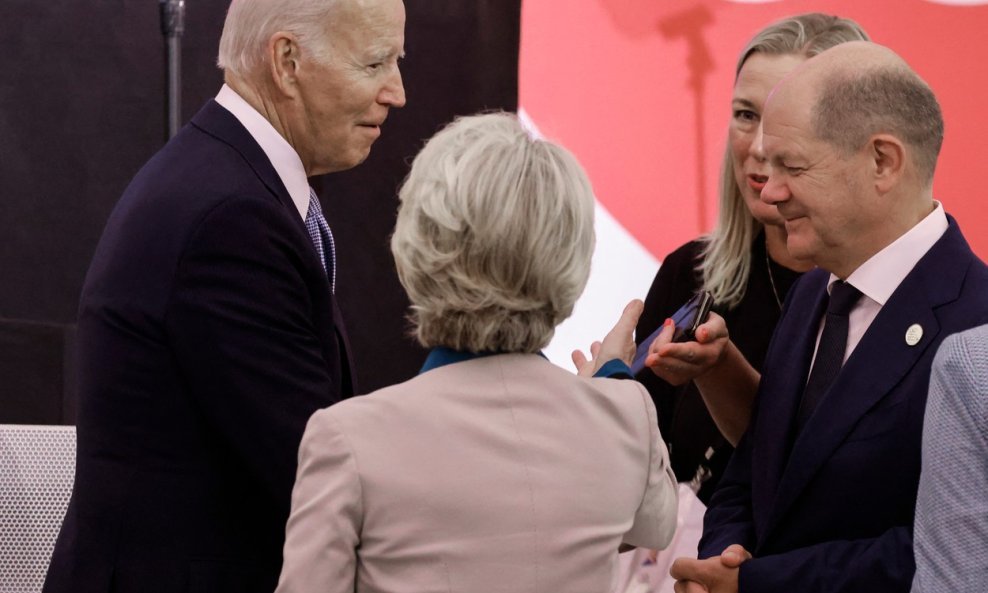 Joe Biden, Ursula von der Leyen, Olaf Scholz