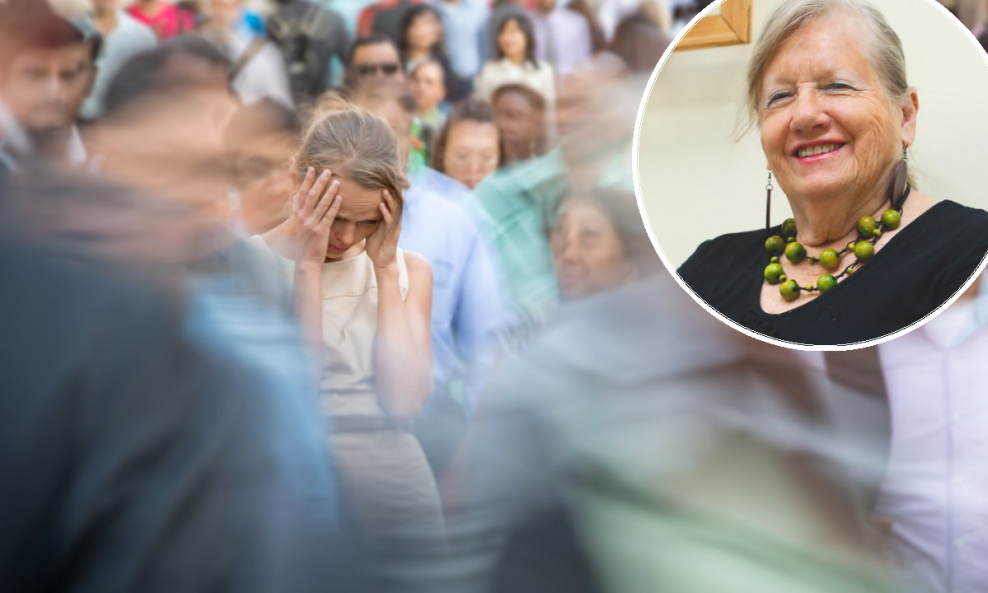 Ljubica Uvodić-Vranić, specijalistica psihologije rada (u krugu)