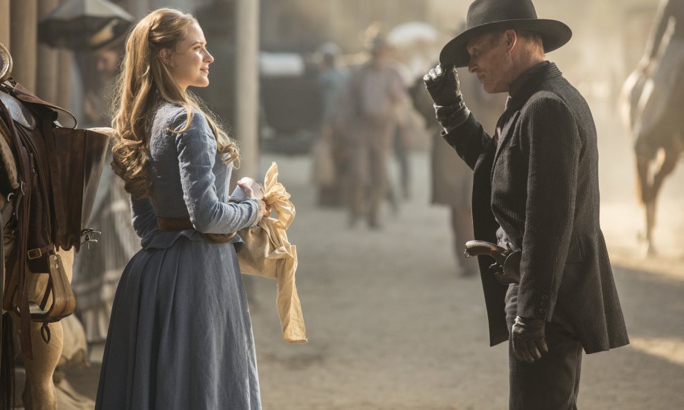 Evan Rachel Wood i Ed Harris u HBO-ovoj seriji 'Westworld'