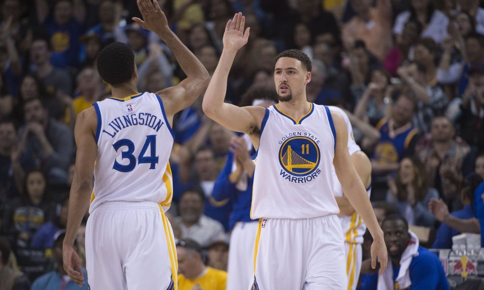 Klay Thompson i Shaun Livingston