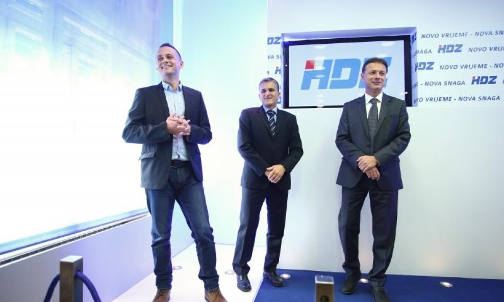 Ivan Jabuka, Goran Marić, Gordan Jandroković HDZ