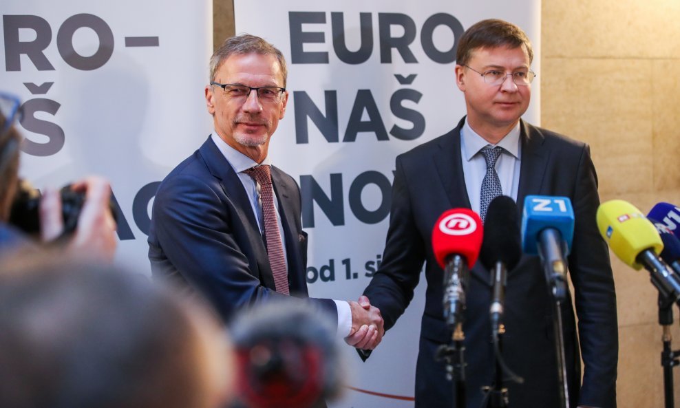 Boris Vujčić i Valdis Dombrovskis