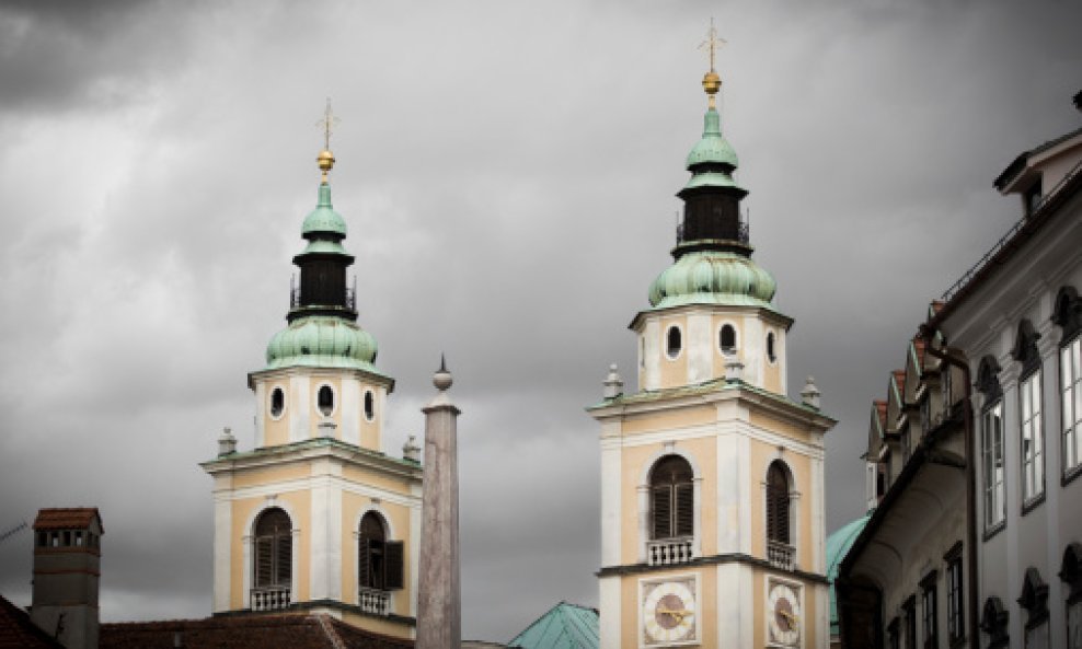 Ljubljana Slovenija crkva toranj