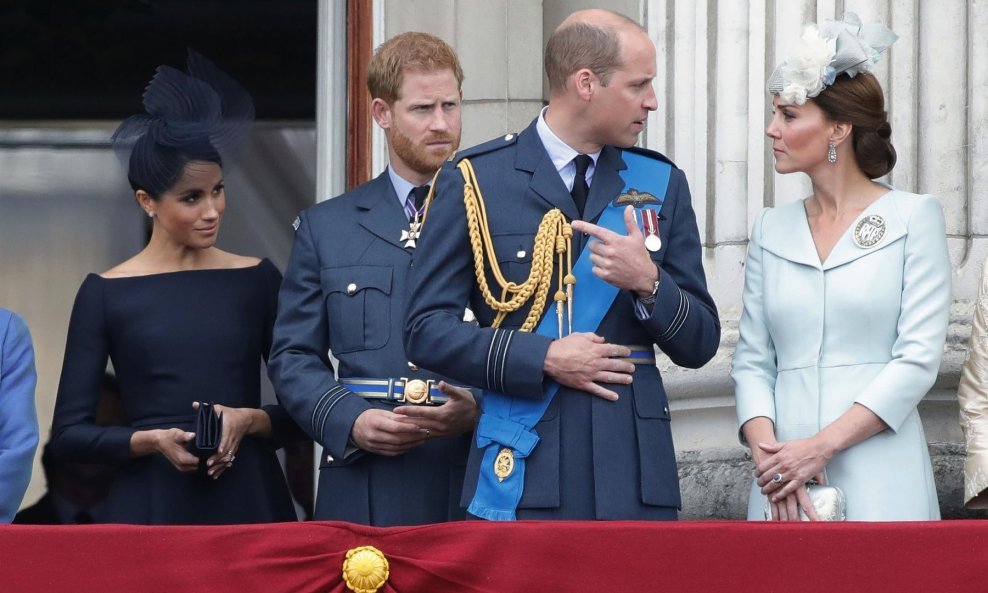 Meghan Markle i princ Harry, Kate Middleton i princ William