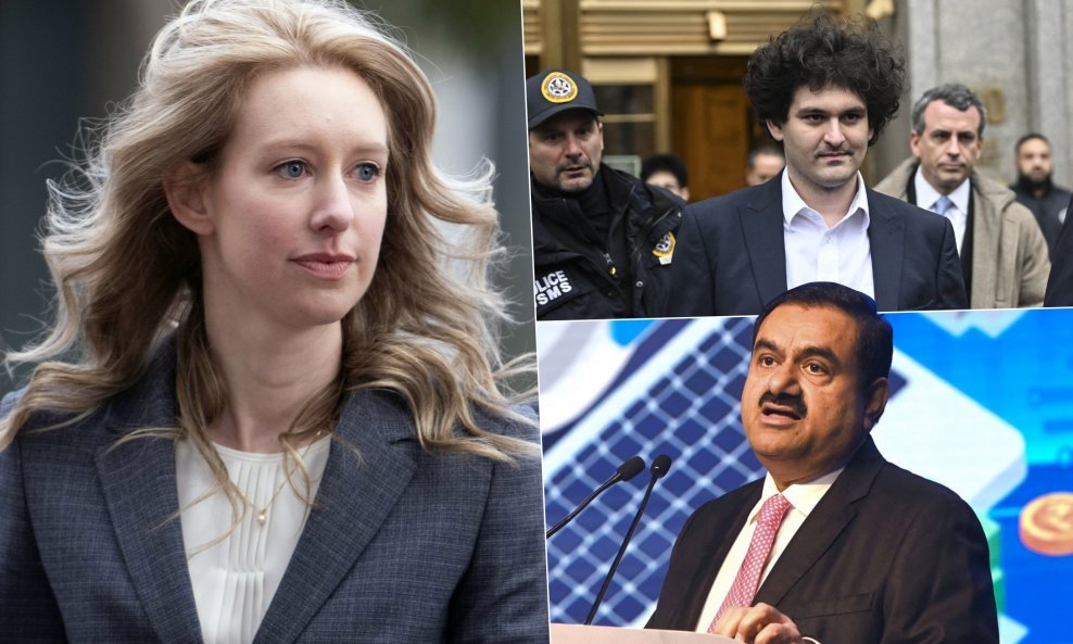 Elizabet Holmes, Sam Bankman-Fried i Gautam Adani