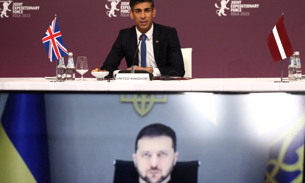 Rishi Sunak i Volodimir Zelenski