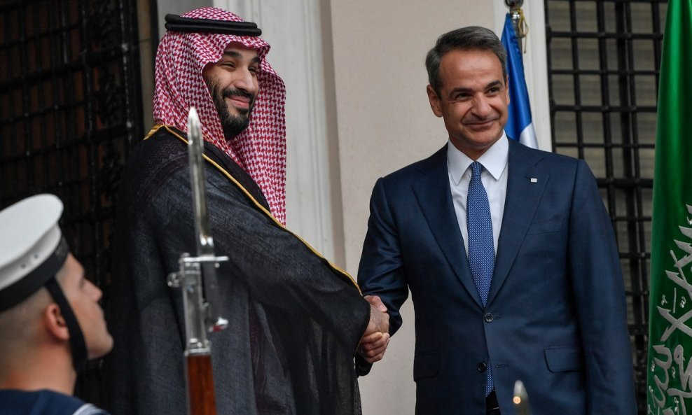 Saudijski krunski princ Mohamed bin Salman i grčki premijer Kiriakos Micotakis