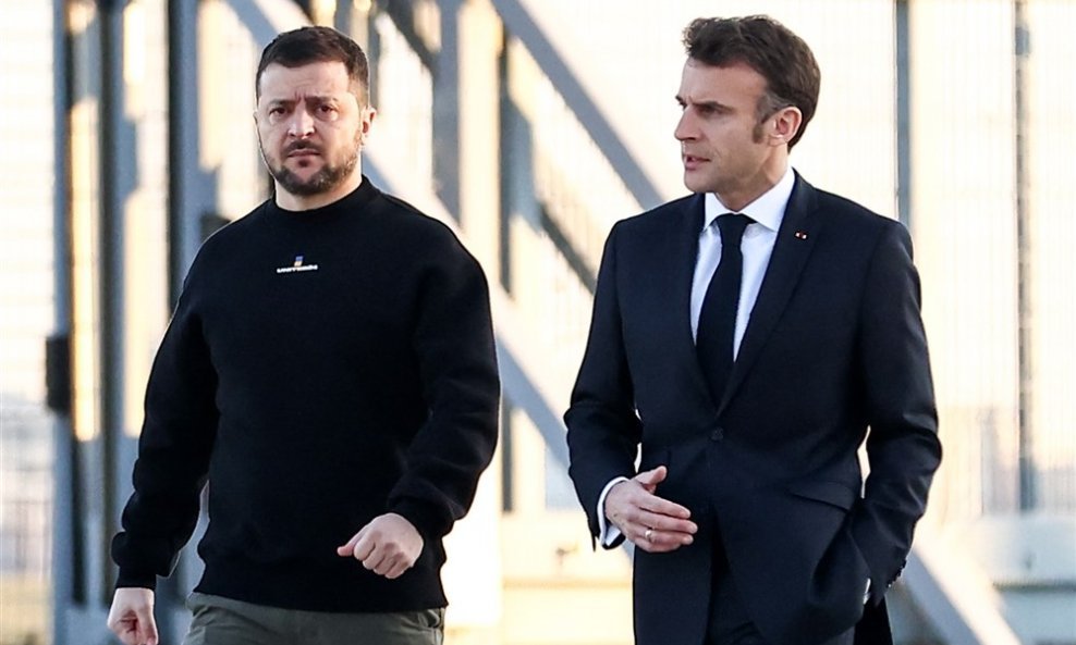 Volodimir Zelenski i Emmanuel Macron