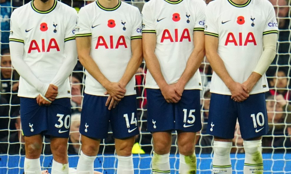 Rodrigo Bentancur (30), Ivan Perišić (14), Eric Dier (15) i Harry Kane (10)