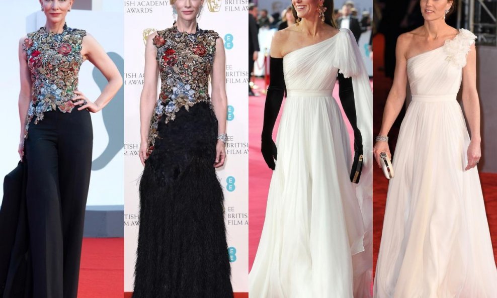 Cate Blanchett i Kate Middleton na crvenom tepihu nose već viđene kreacije, ali na nov način