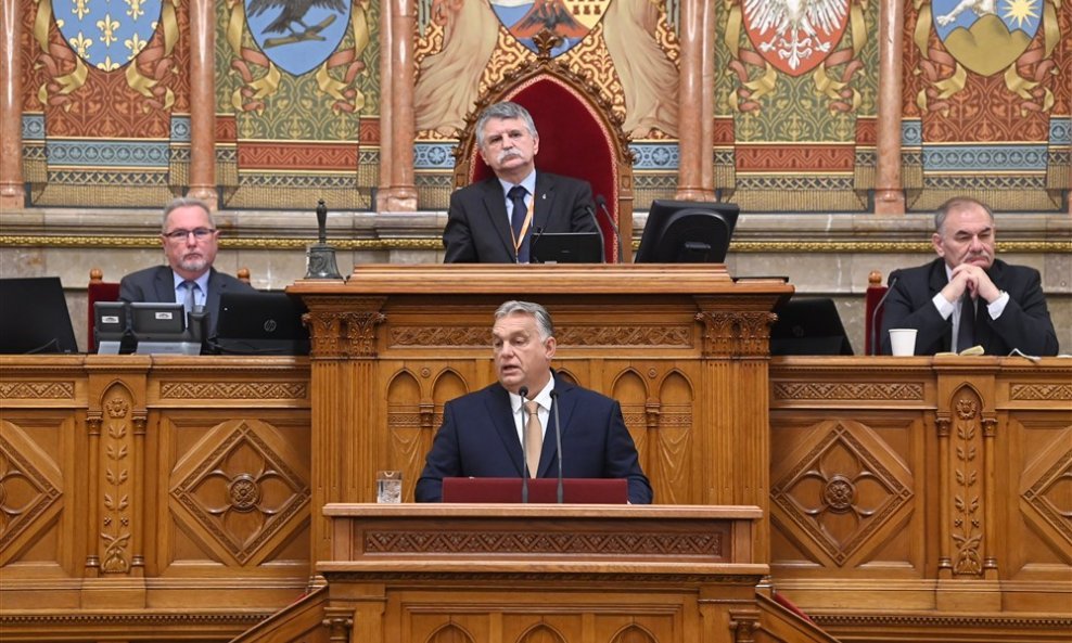 Viktor Orban u mađarskom parlamentu