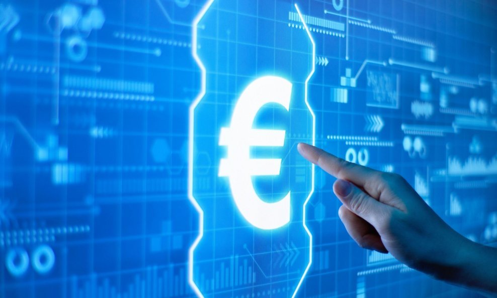 Digitalni euro - ilustracija