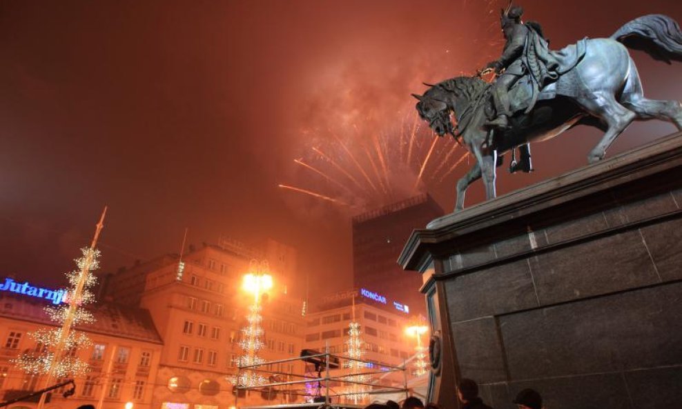 Zagreb, doček Nove godine 2011.