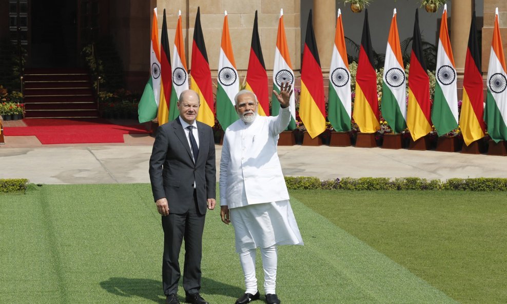 Olaf Scholz i Narendra Modi