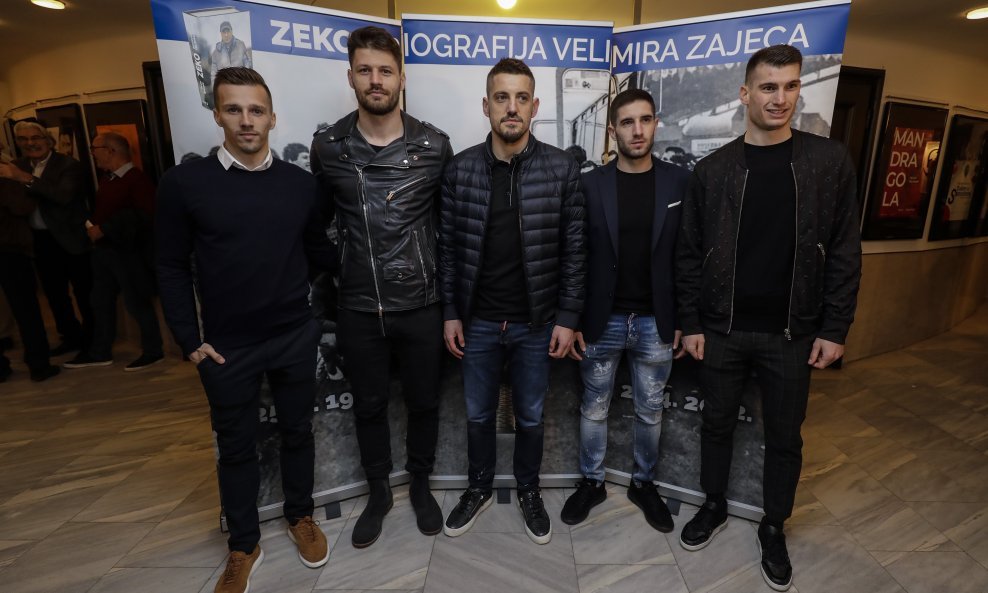 Slijeva: Mislav Oršić, Bruno Petković, Arijan Ademi, Luka Ivanušec i Dominik Livaković