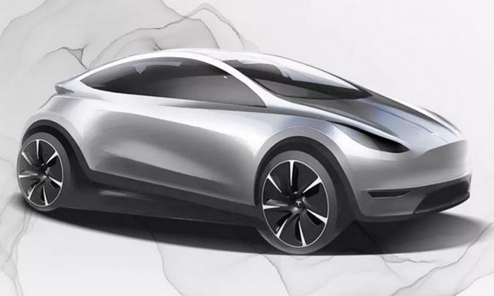 Tesla hatchback, zasad samo skice novog baby modela
