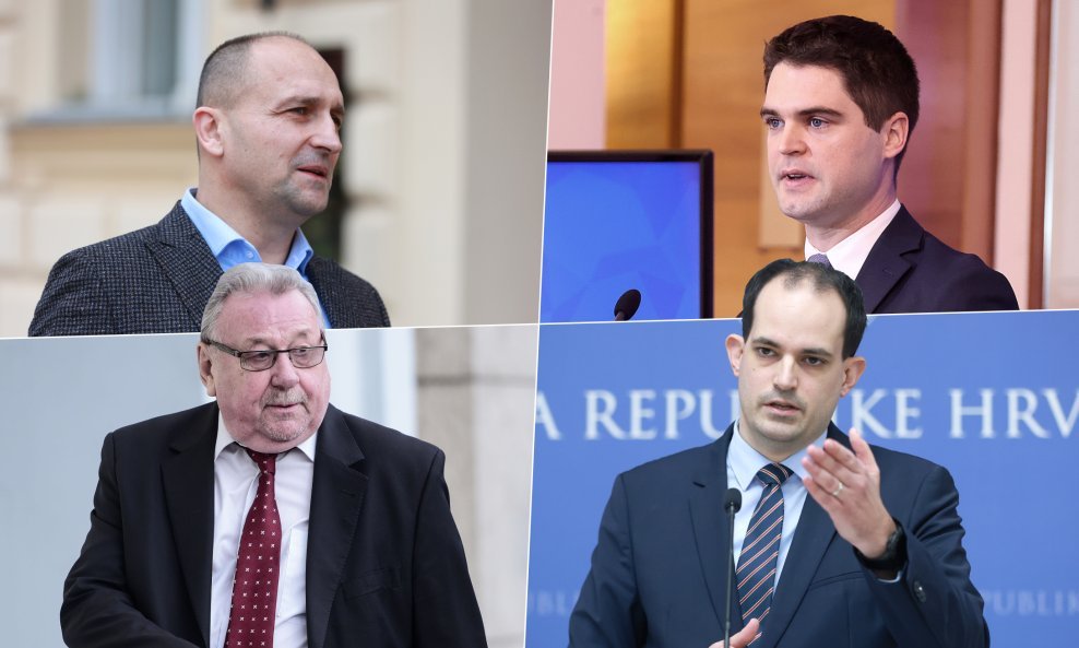 Ivan Anušić, Karlo Ressler, Vladimir Šeks i Ivan Malenica