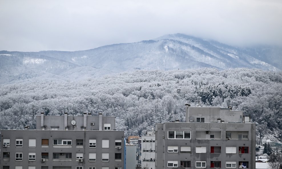 Snijeg u Zagrebu