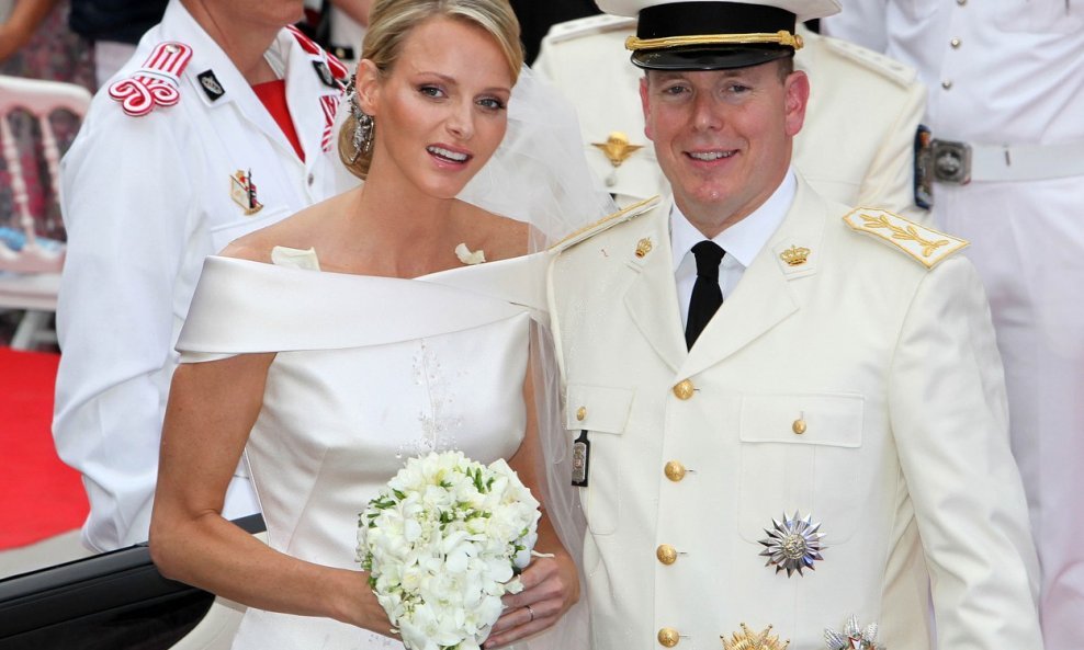 Princ Albert i princeza Charlene na dan vjenčanja