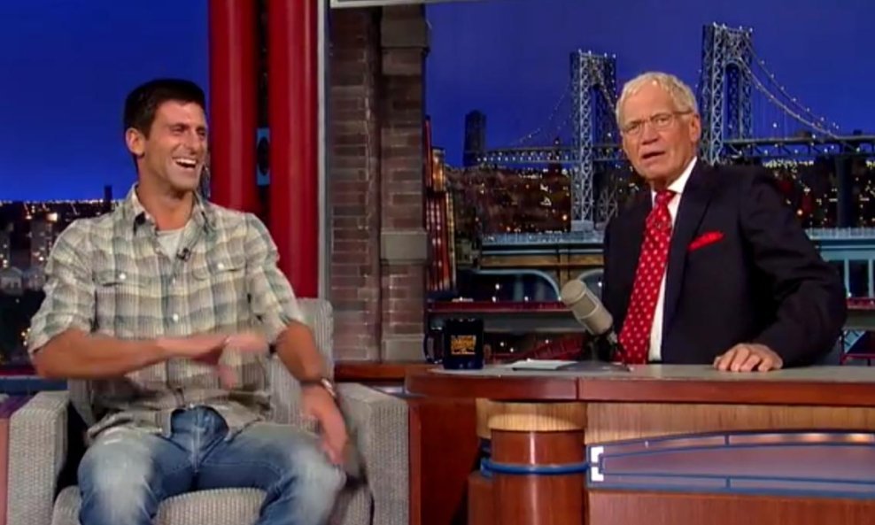 Novak Đoković David Letterman