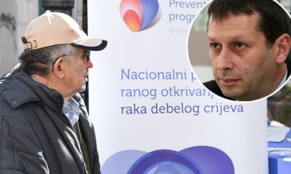 Mjesec svjesnosti o raku debelog crijeva; u krugu: gastroenterolog Vladimir Borzan