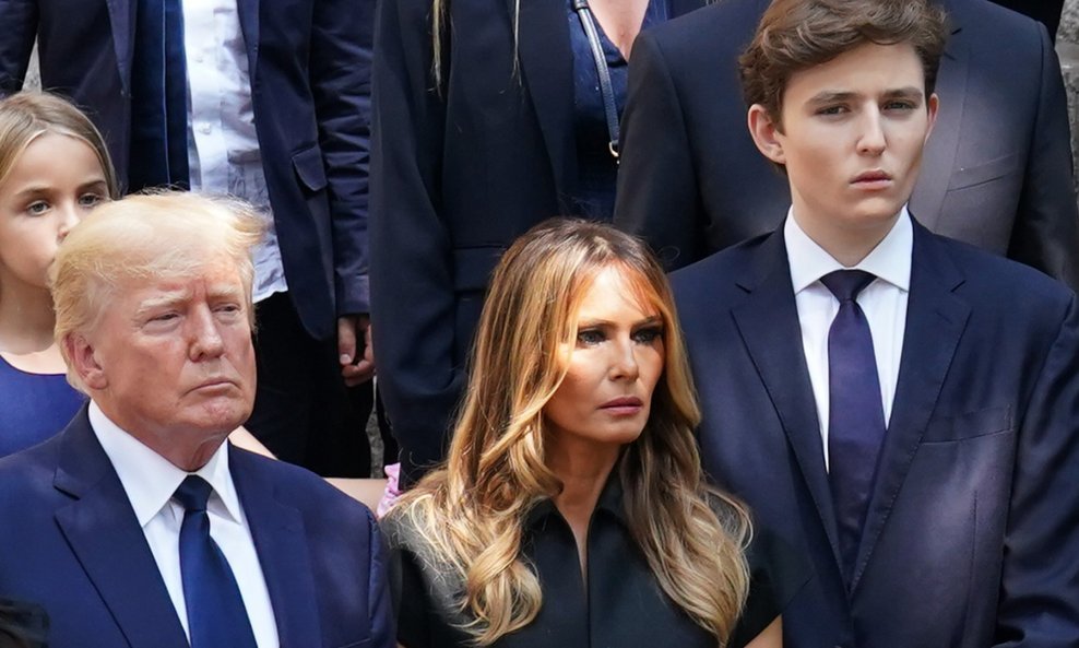 Donald, Melania i Barron Trump