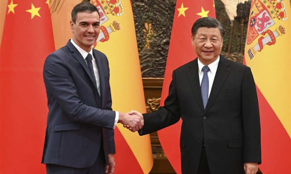 Pedro Sanchez i Xi Jinping