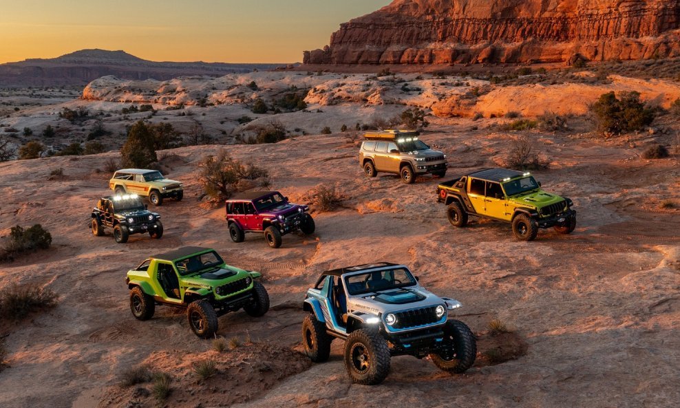 Impresivna linija 7 Easter Jeep Safari koncepata marke Jeep u Moabu, Utah, od 1. do 9. travnja