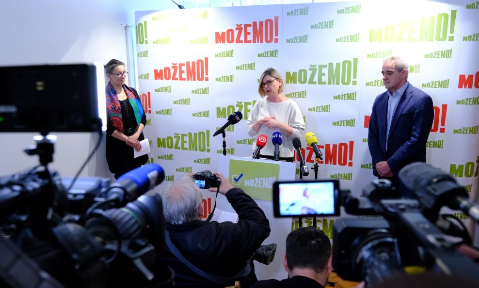 Konferencija za novinare saborskih zastupnika stranke Možemo!