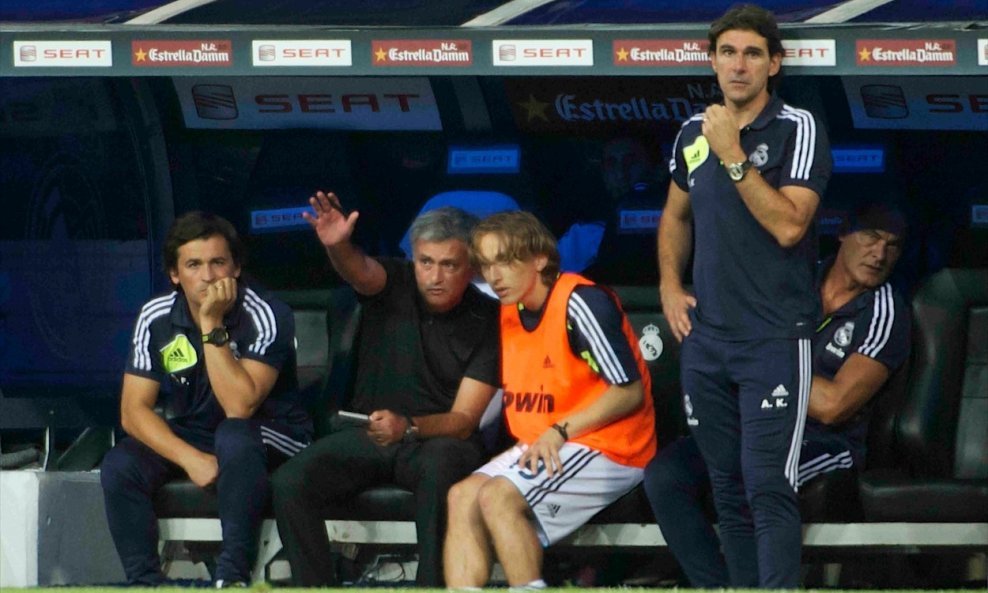 Jose Mourinho s našim Lukom Modrićem
