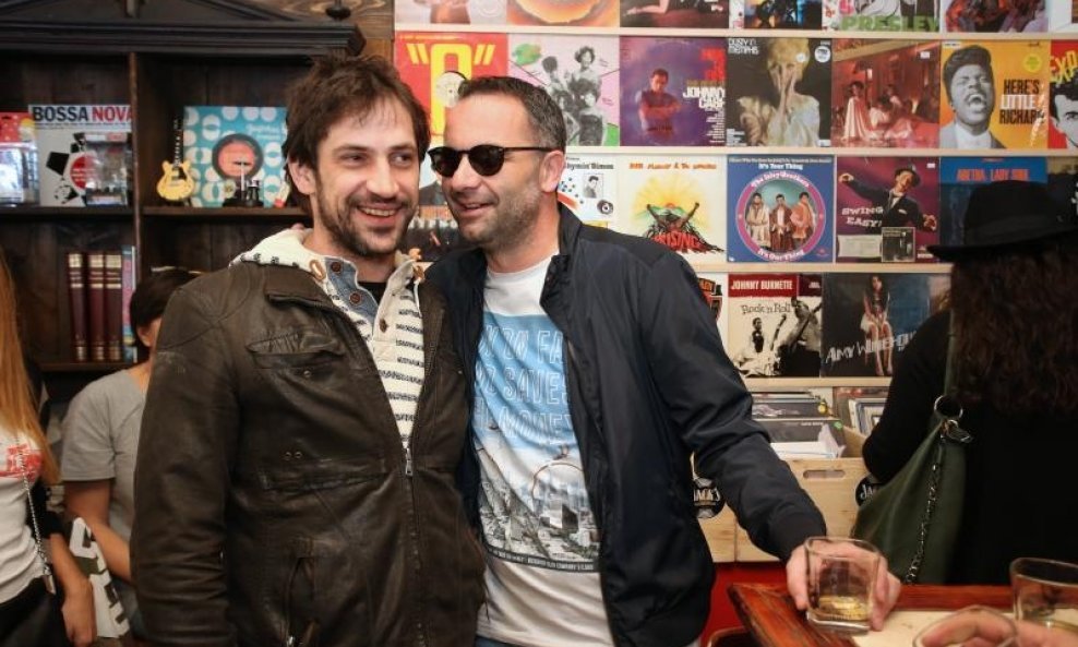 Goran Bogdan i Joško Lokas na otvaranju  Jack's Record Storea