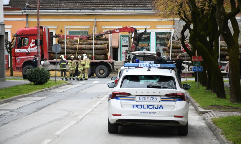 Mjesto nesreće u kojoj je poginuo biciklist