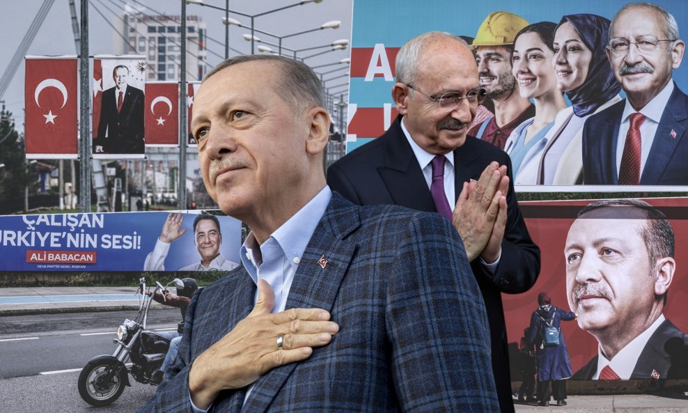 Turski predsjednik Recep Tayyip Erdogan i izazivač 'turski Ghandi' Kemal Kilicdaroglu