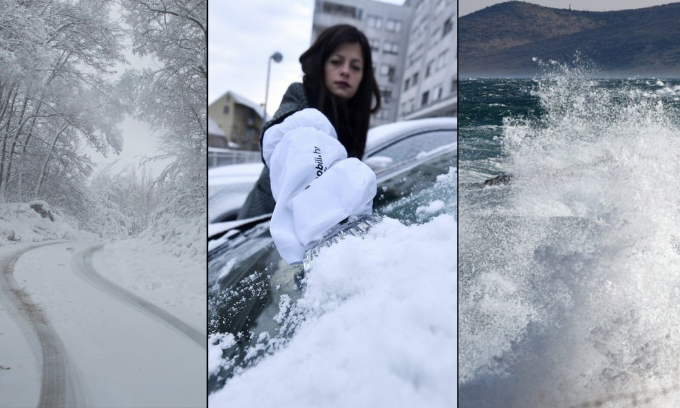 Snijeg i bura stvaraju probleme