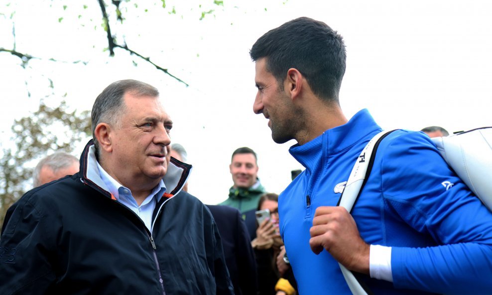 Milorad Dodik i Novak Đoković
