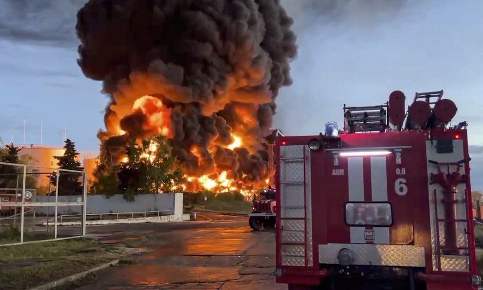 Požar vojnog skladišta na Krimu